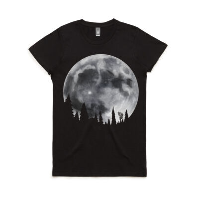 Moon Silhouette Woman's Tee Thumbnail