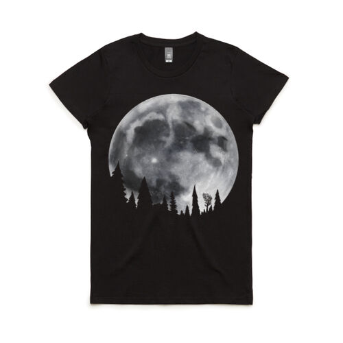 Moon Silhouette Woman's Tee Thumbnail